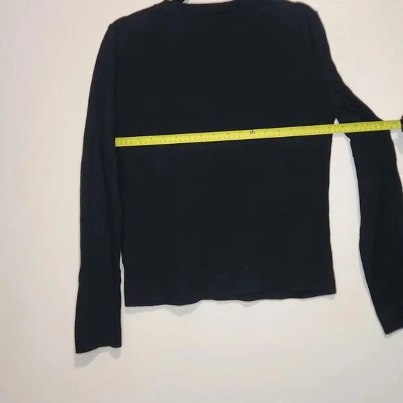 Banana Republic Black Sweater With Print Size Medium - Picture 5 of 6